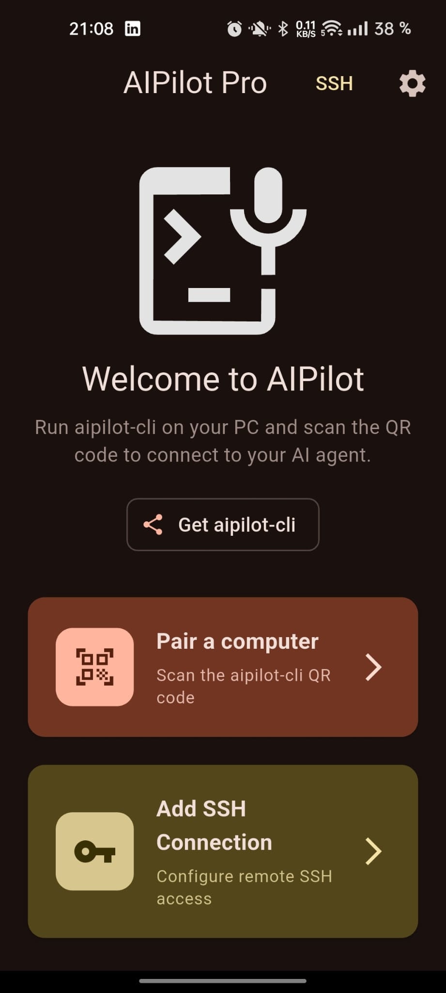 AIPilot - Main product screenshot demonstrating key features and user interface