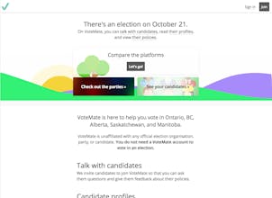 VoteMate Canada 2019 gallery image