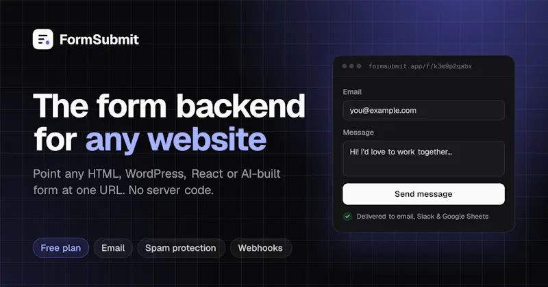 FormSubmit screenshot 1