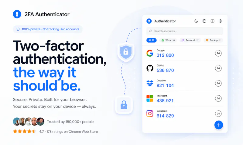 2FA Authenticator screenshot 1
