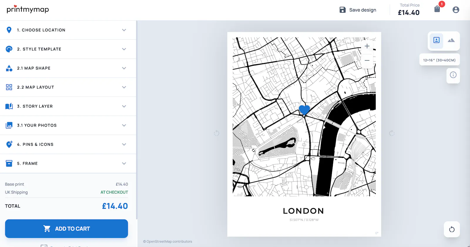 Printmymap screenshot 1