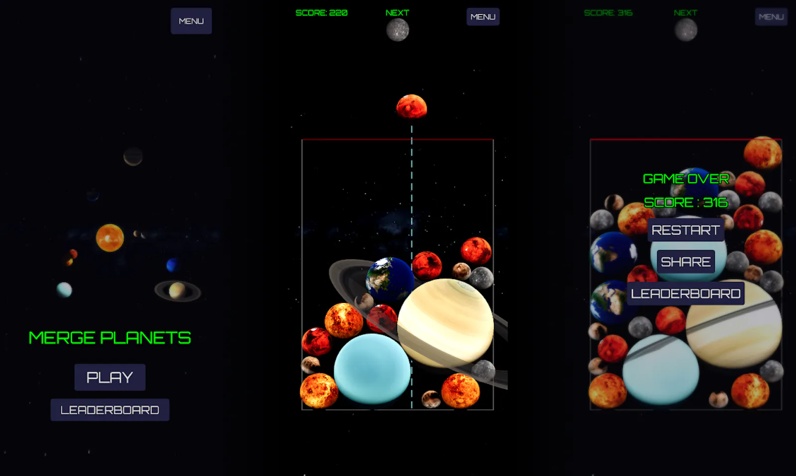 Merge Planets: Space Puzzle screenshot 3