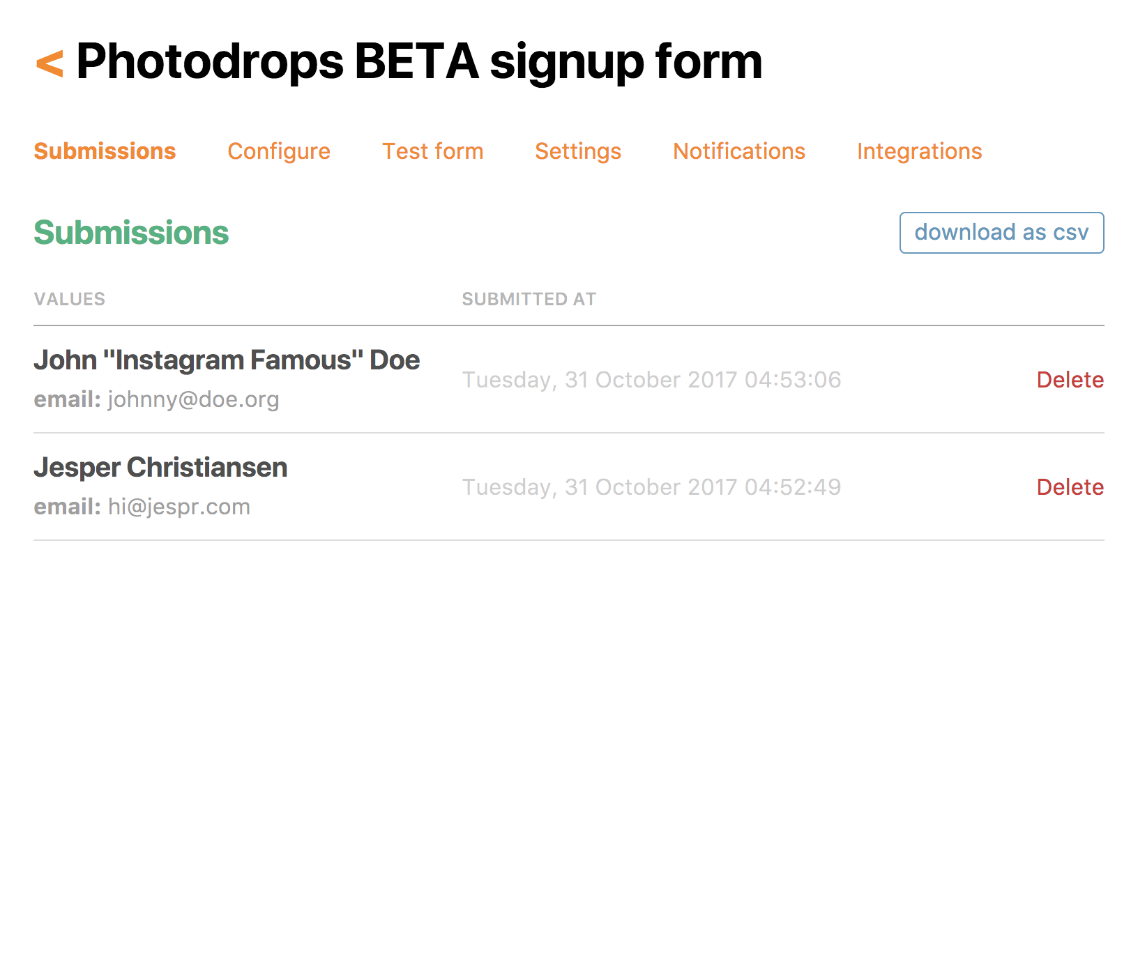 FormBackend Image