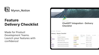 Feature Delivery Checklist - Notion gallery image