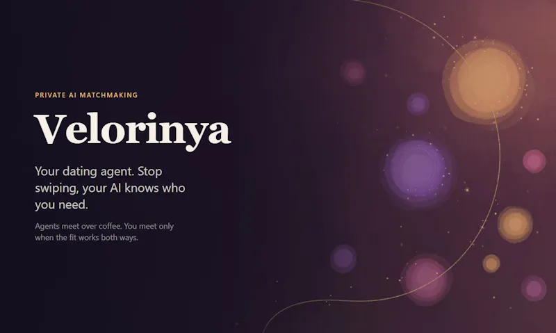 Velorinya - AI Agents for Your Dating screenshot 2