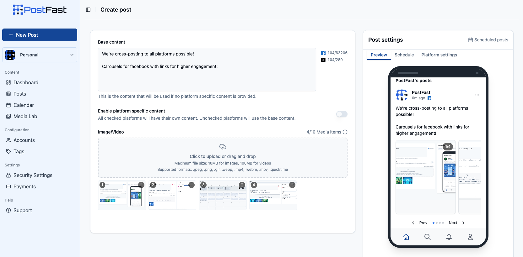 PostFast gallery image