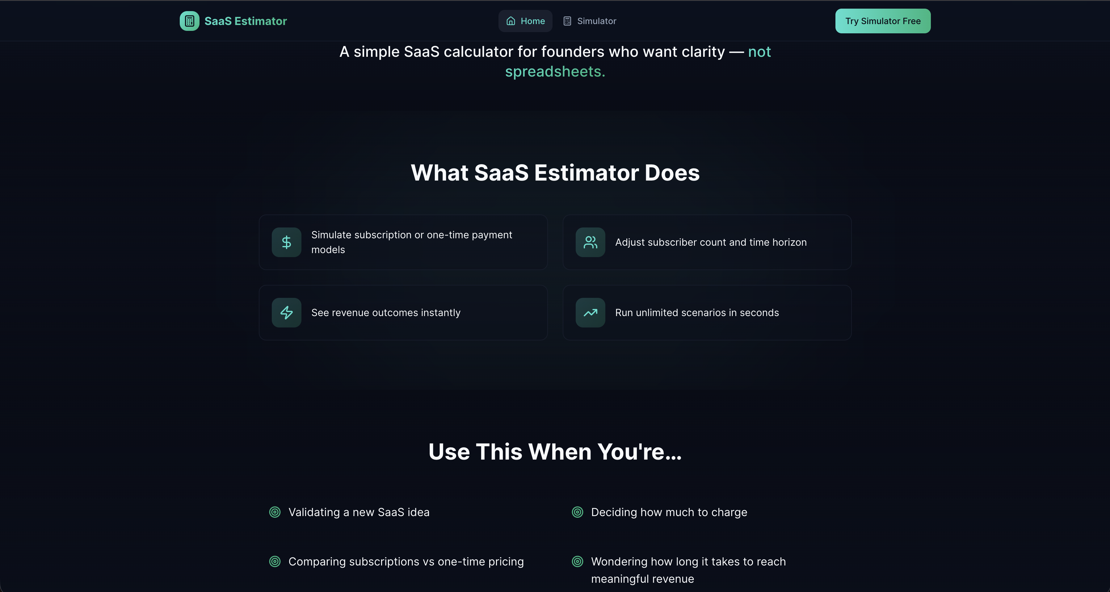 SaaS Estimator gallery image