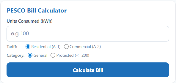 PESCO Online Bill gallery image