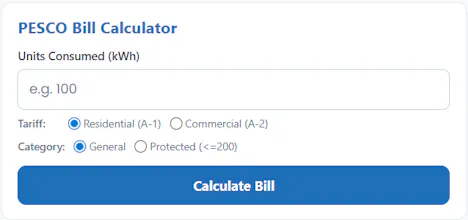 PESCO Online Bill gallery image