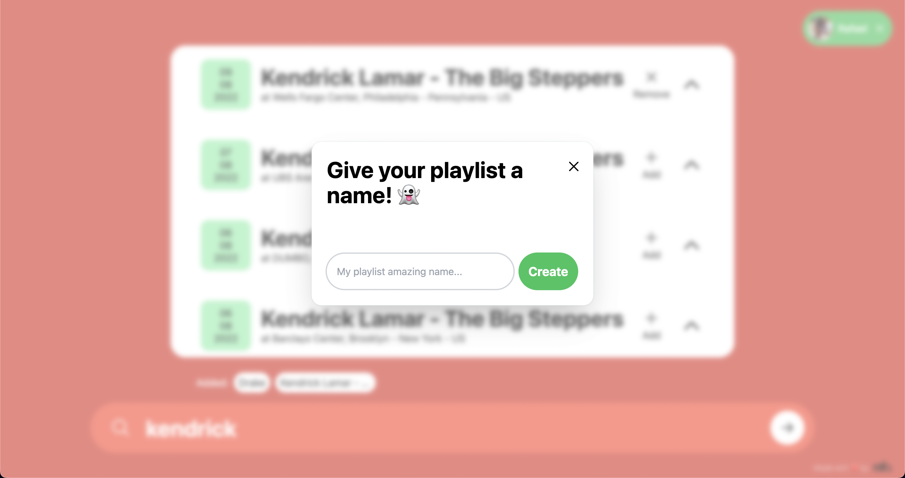 Média Limonade - Créez une playlist basée sur la setlist des émissions d'artistes 3