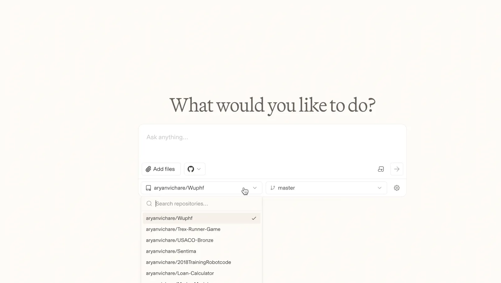 Arena Agent Mode with GitHub screenshot 3