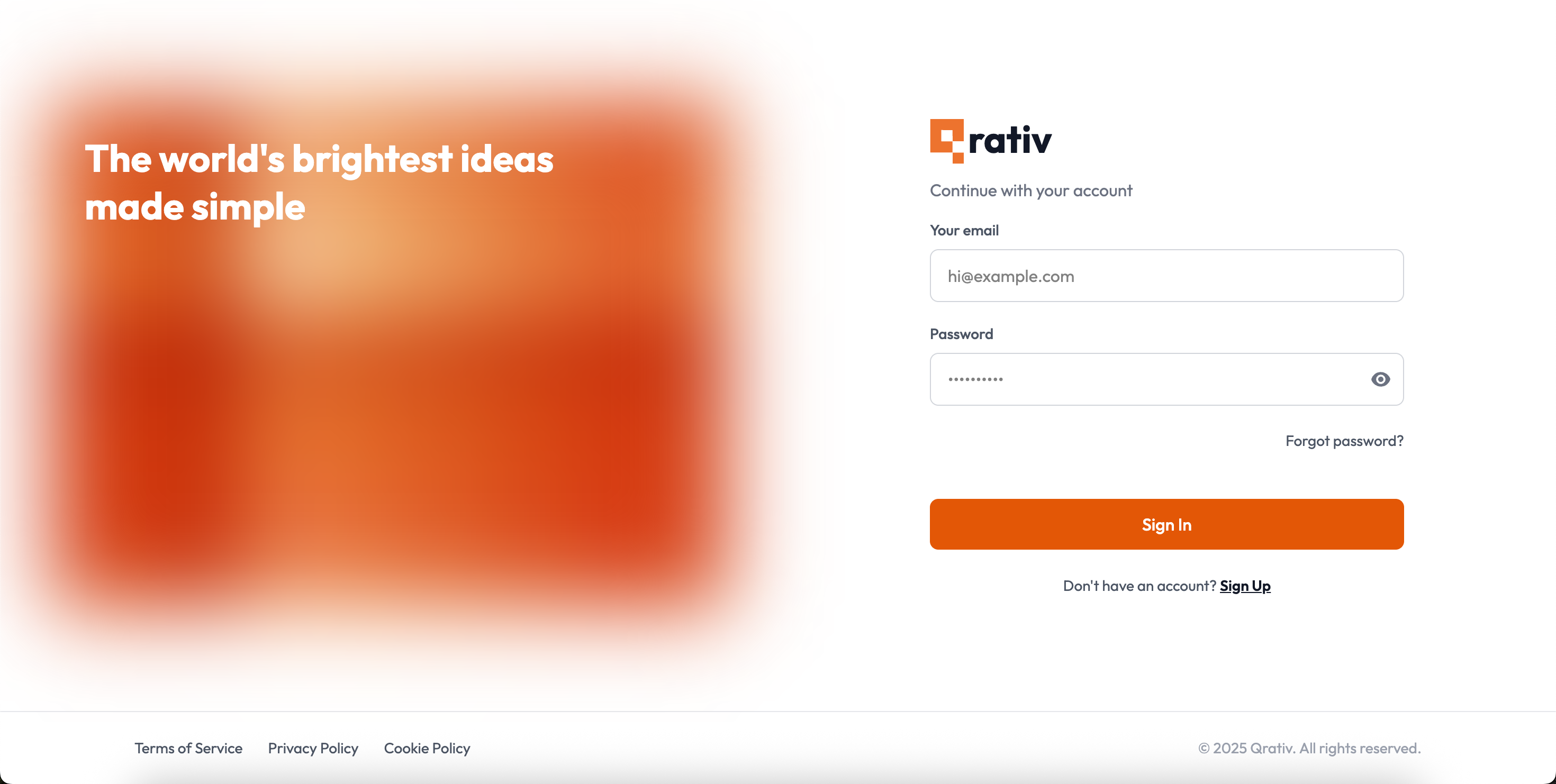 Qrativ - Main product screenshot demonstrating key features and user interface