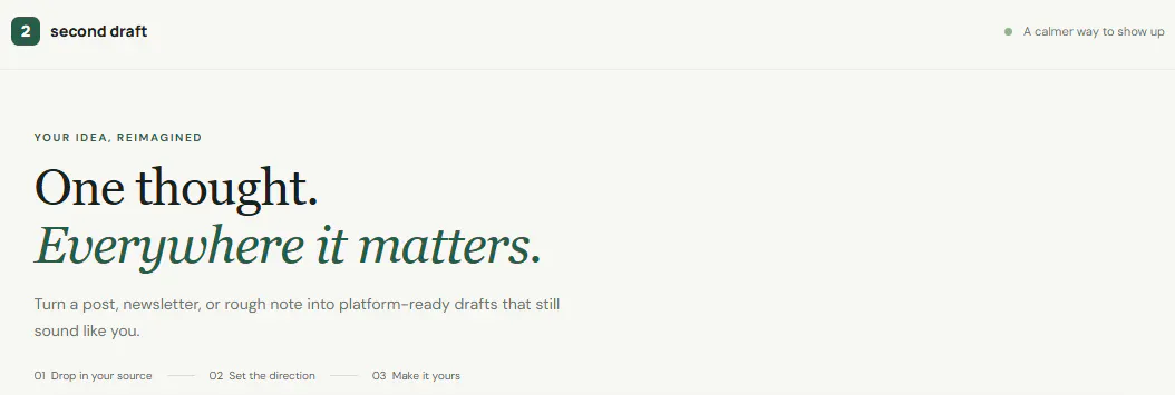 Second Draft gallery image