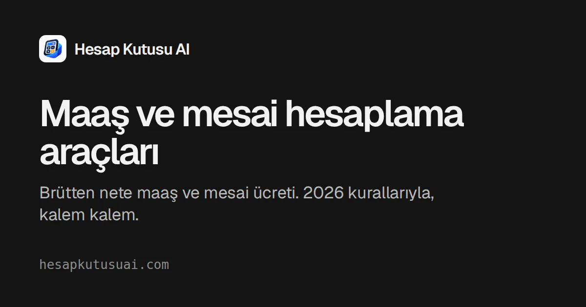 Hesap Kutusu AI gallery image