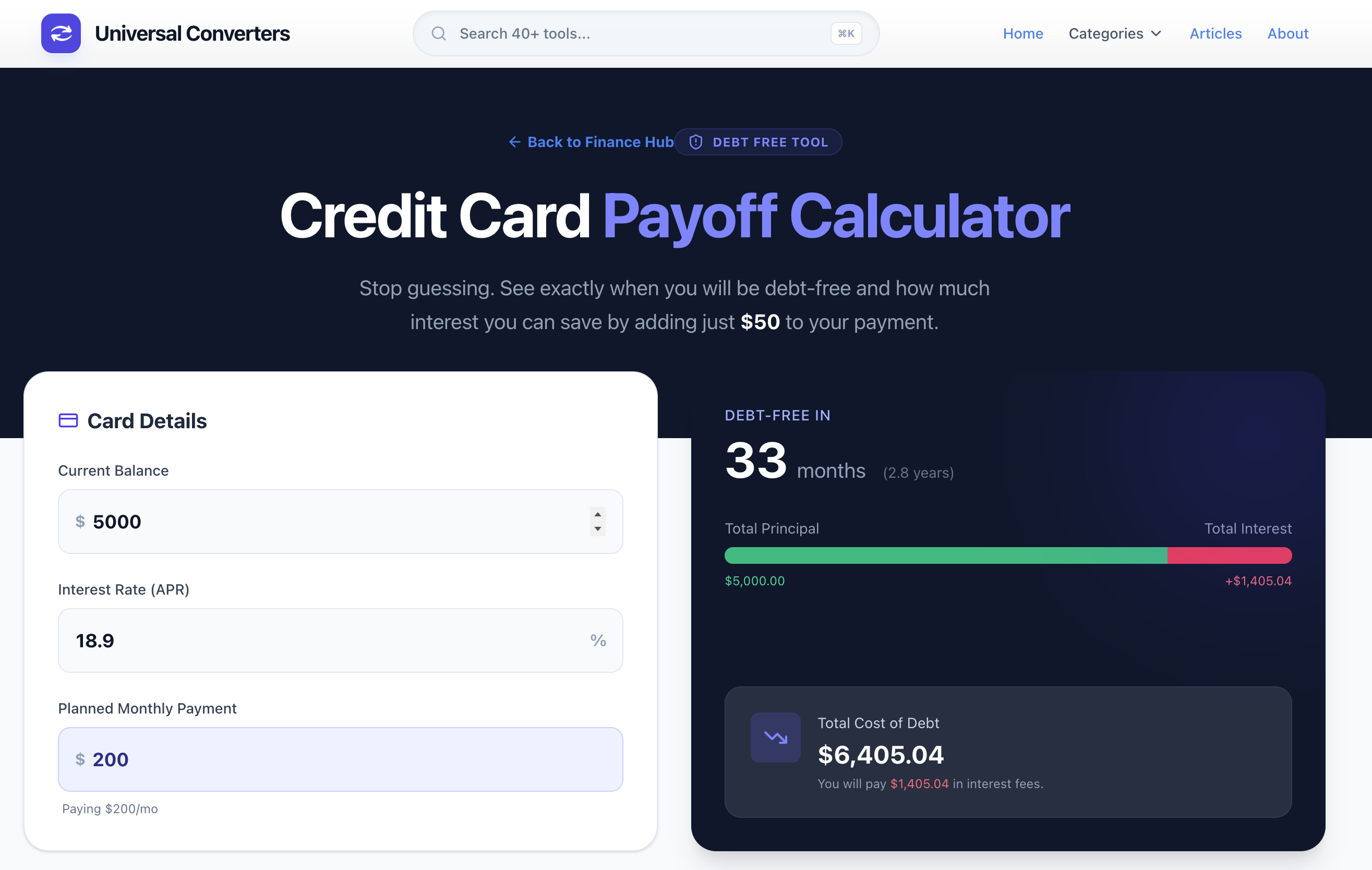 Zero Bloat Calc Stack - Screenshot 2 showing product features and functionality