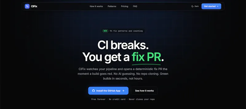 CIFix screenshot 2