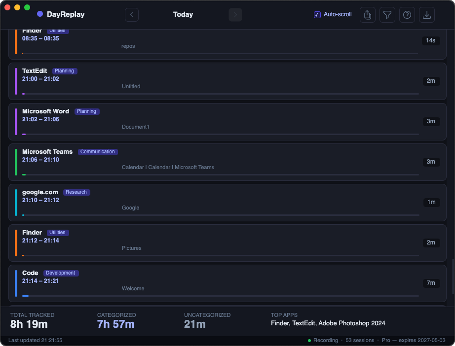 DayReplay gallery image
