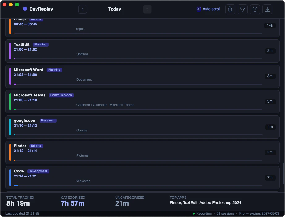 DayReplay 截图