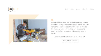 2Quip Equipment Sharing Marketplace gallery image