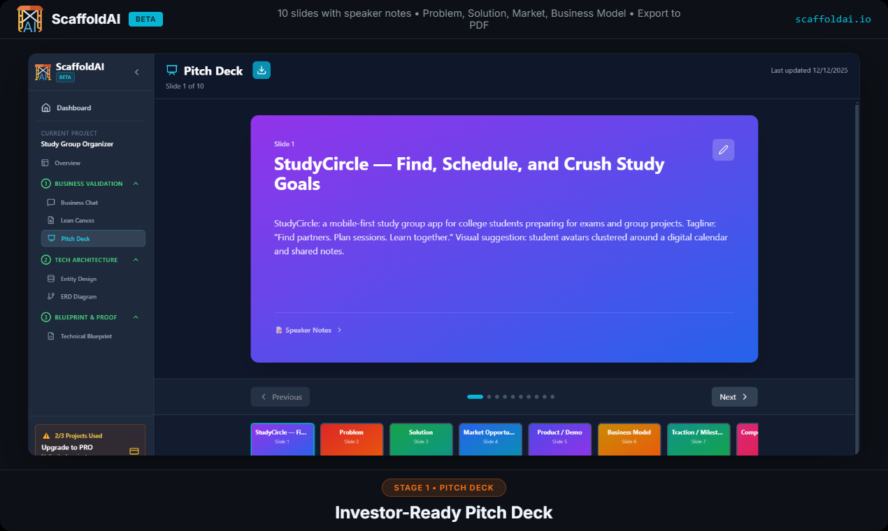 ScaffoldAI - Screenshot 4 showing product features and functionality