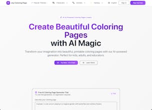 Joy Coloring Page gallery image