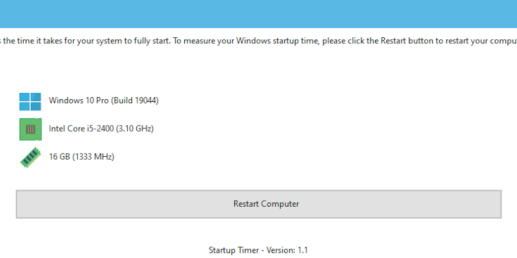 Startup Timer: Measure Windows Boot Time | Product Hunt