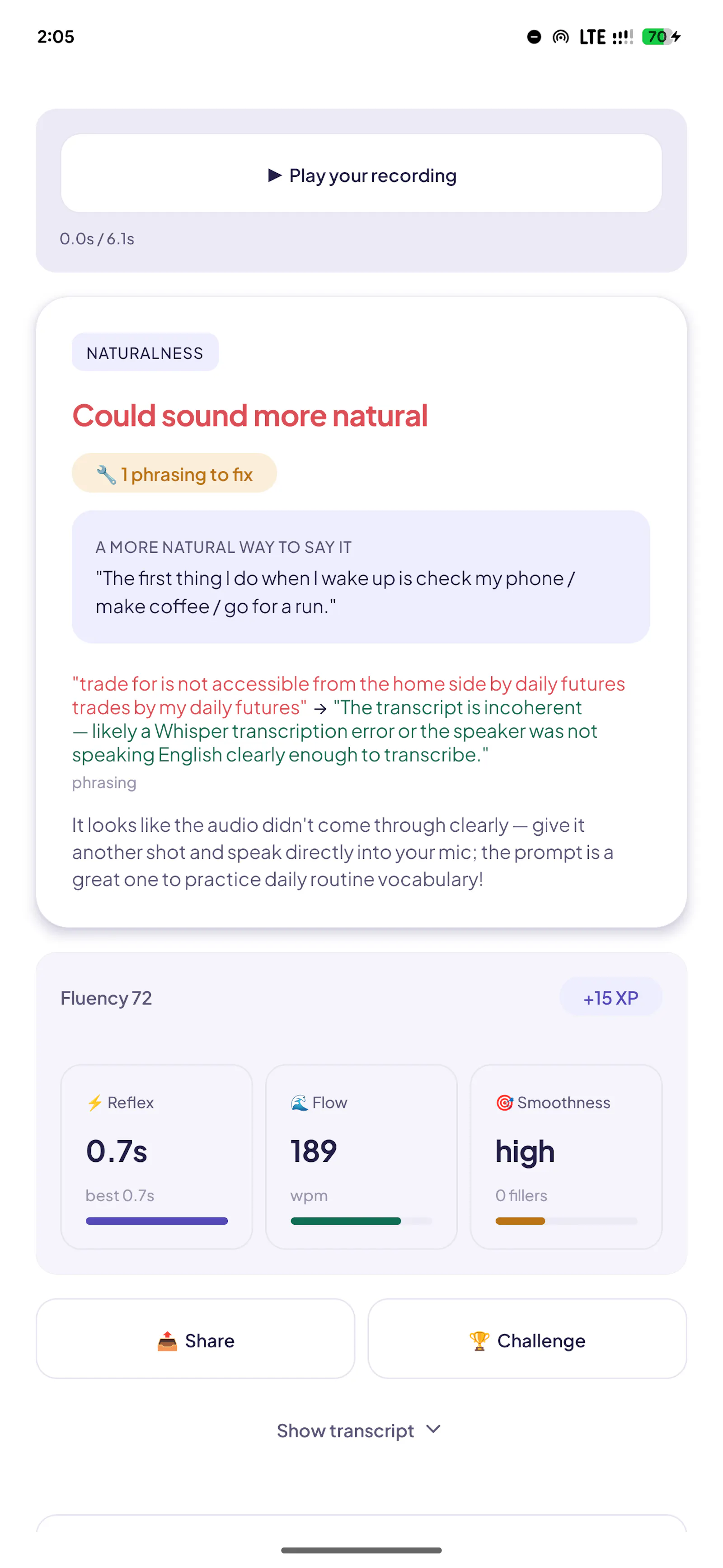 Reflex Learn  screenshot 3