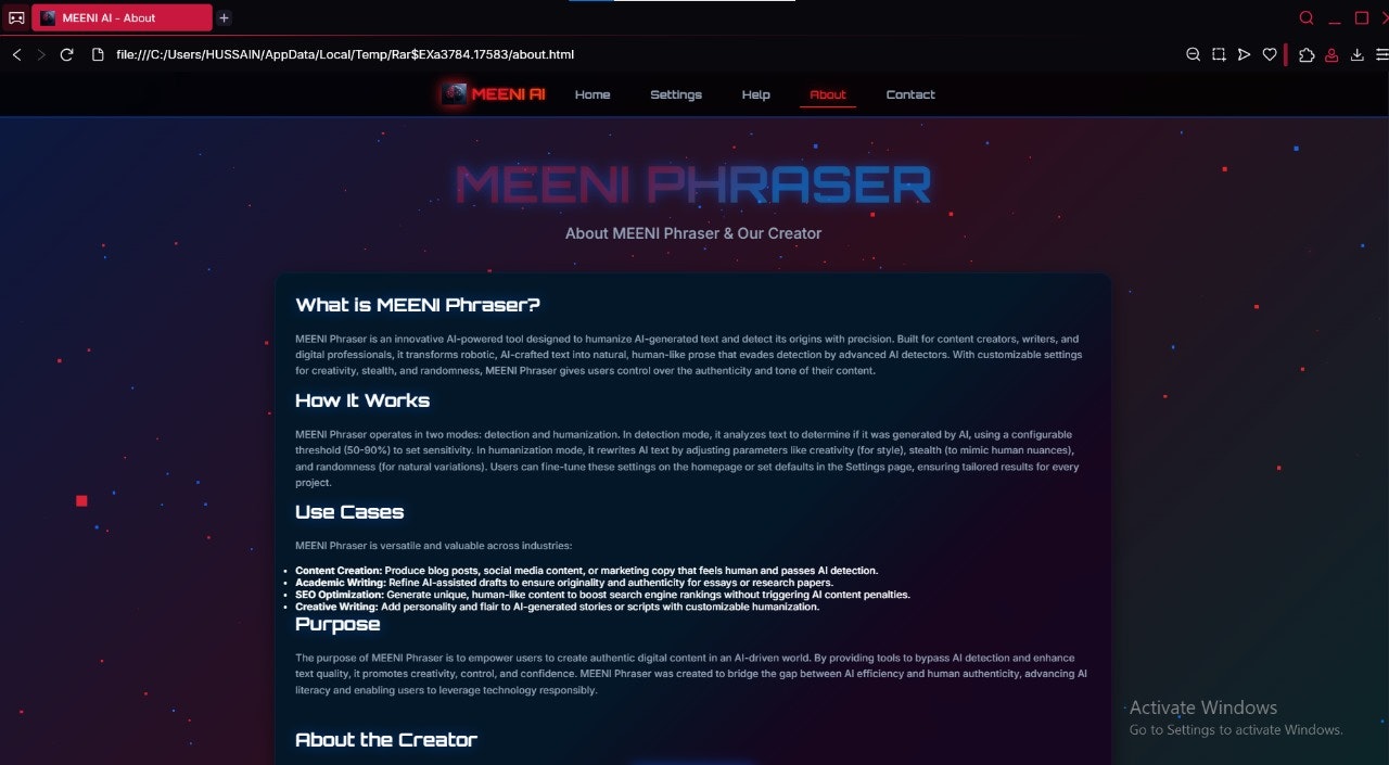 MEENI PHRASER - All-in-one AI content fixer: detector, rewriter media 5