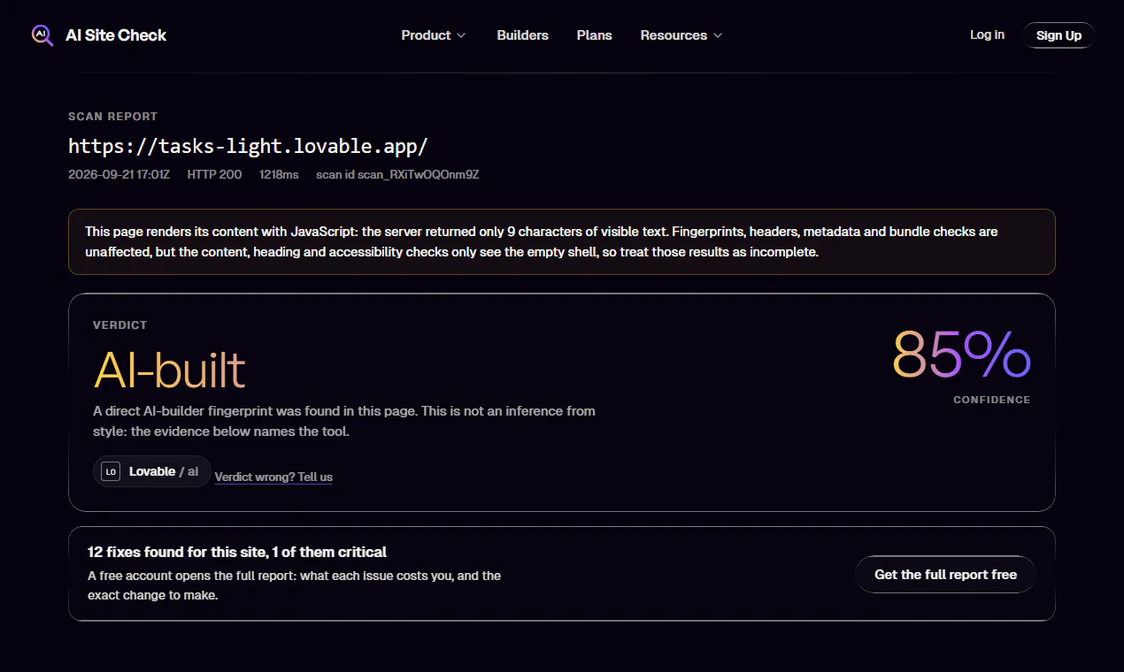 AI Site Check gallery image