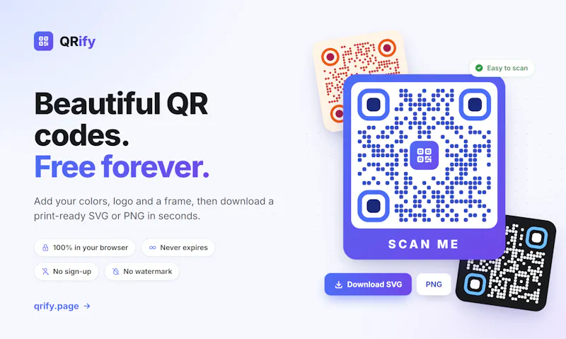 QRify — Fast & Free QR Generator screenshot 1