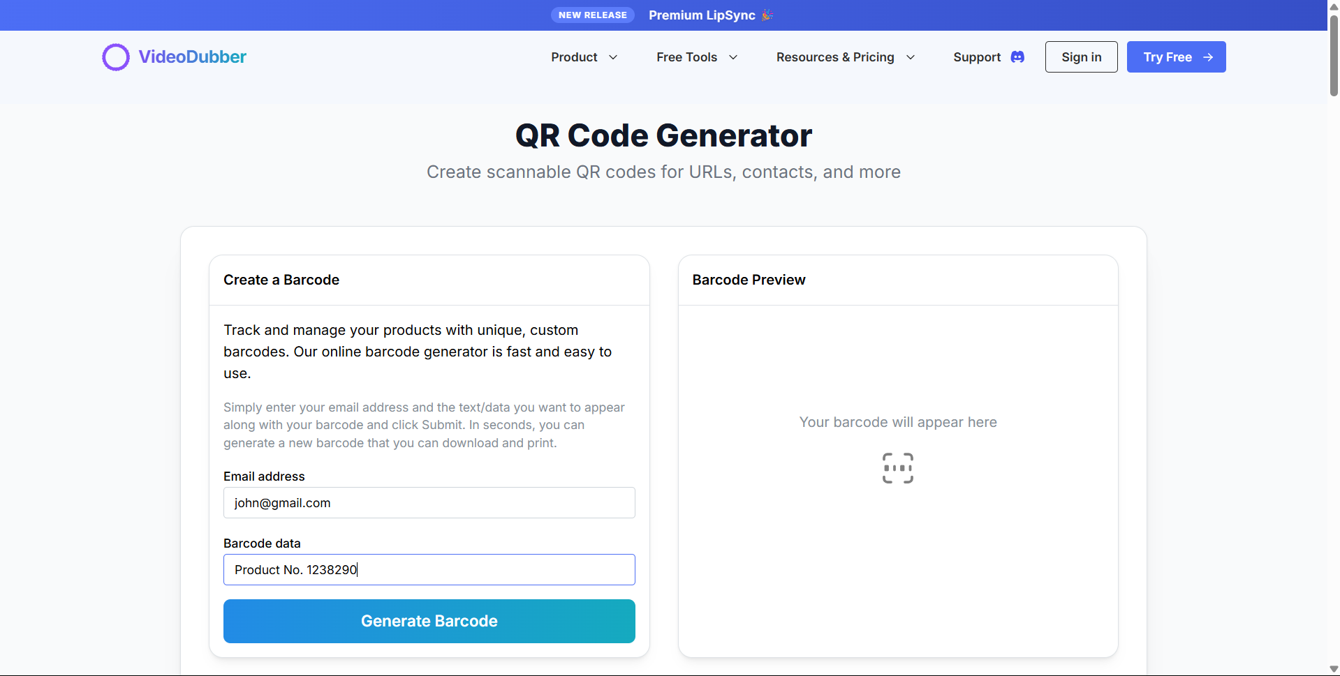 Barcode Generator gallery image