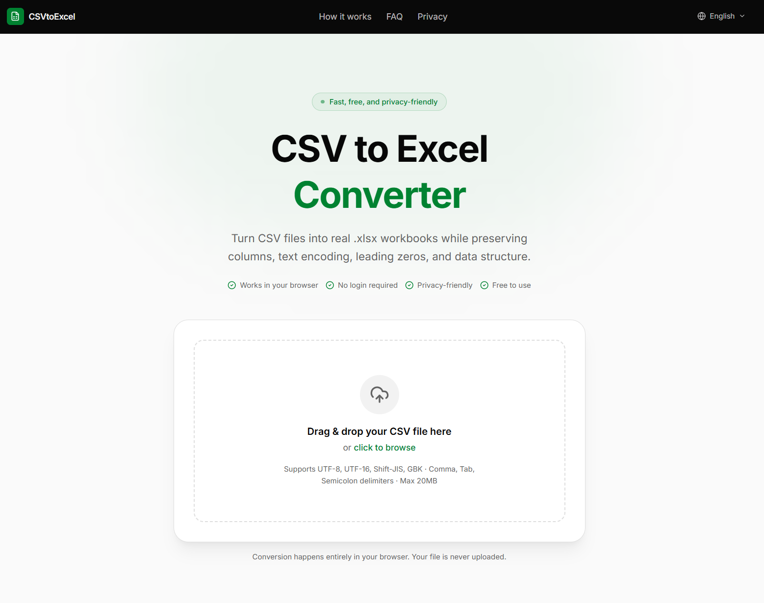 CSV to Excel Converter gallery image