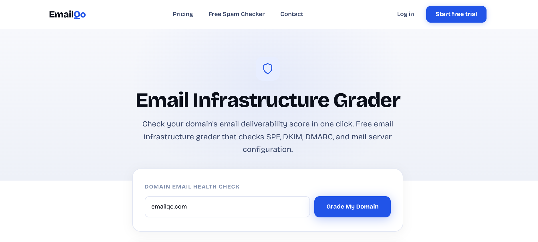Email Infrastructure Grader