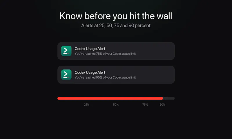 CodexUsageBar screenshot 4