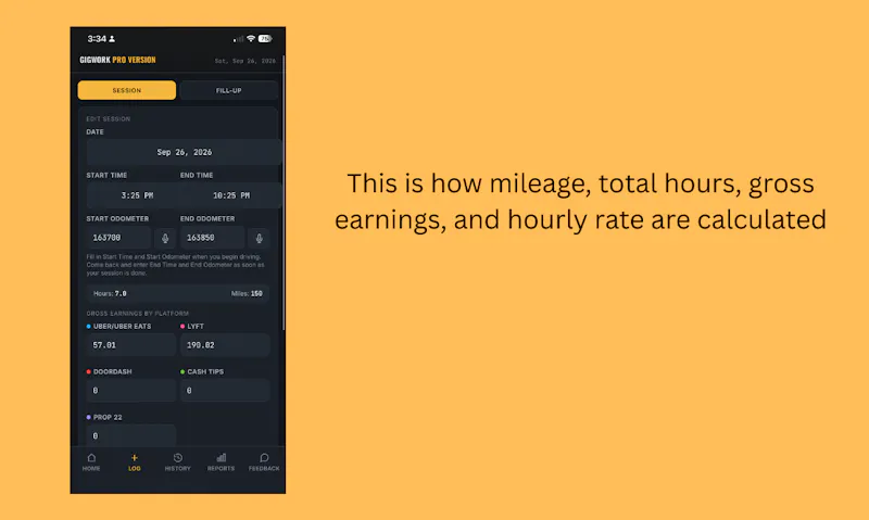 Gigwork Tracker  screenshot 3