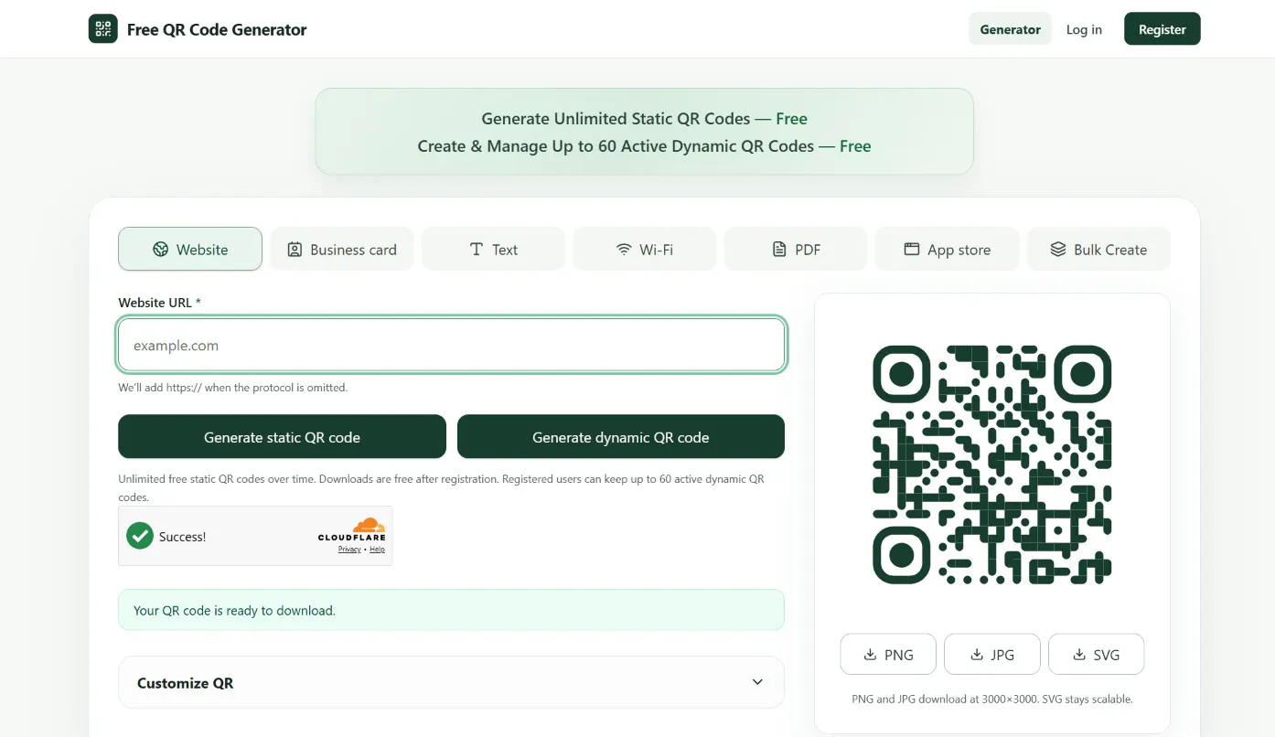 Free QR Code Generator gallery image