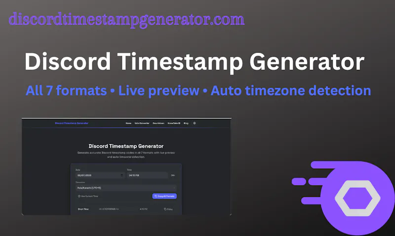 Discord Timestamp Generator screenshot 1