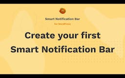 Smart Notification Bar for WordPress media 1