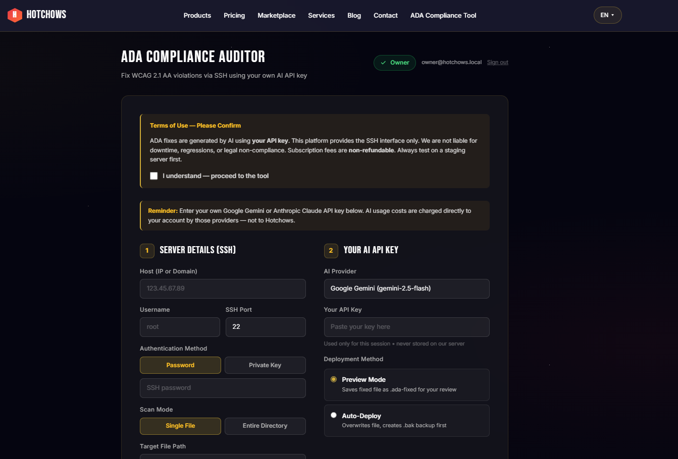 Automated ADA Web Compliance Tool gallery image