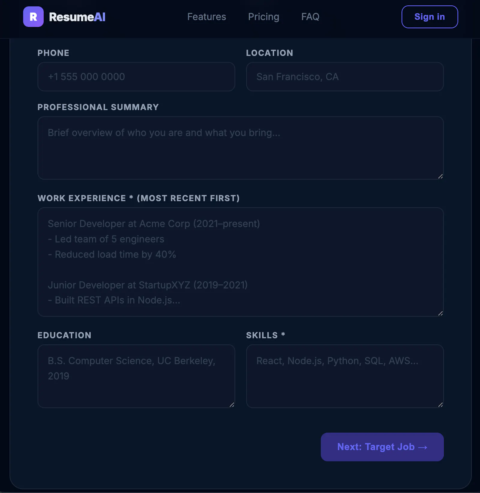 ResumeAI screenshot 2