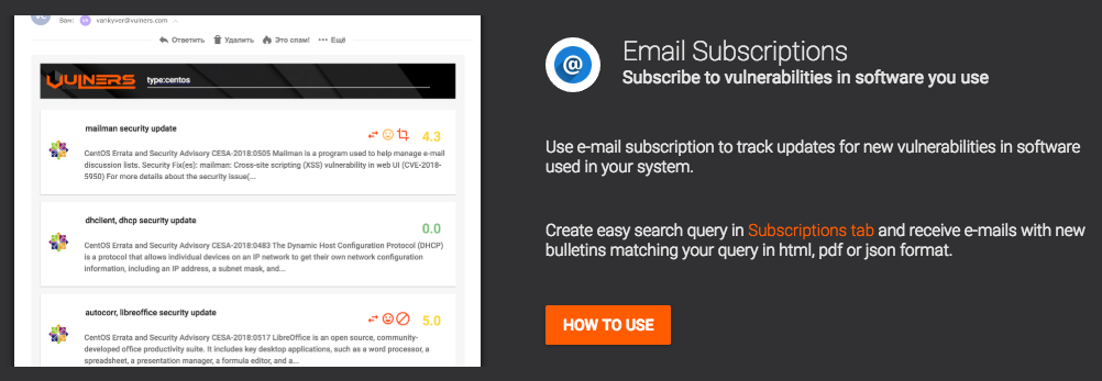 Vulners: complete security database gallery image