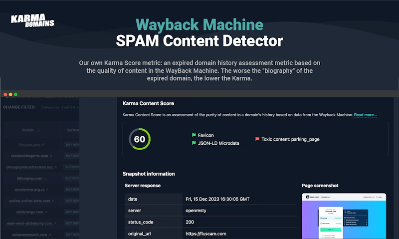 Karma.Domains: AI Search 7M+ Domains screenshot 6
