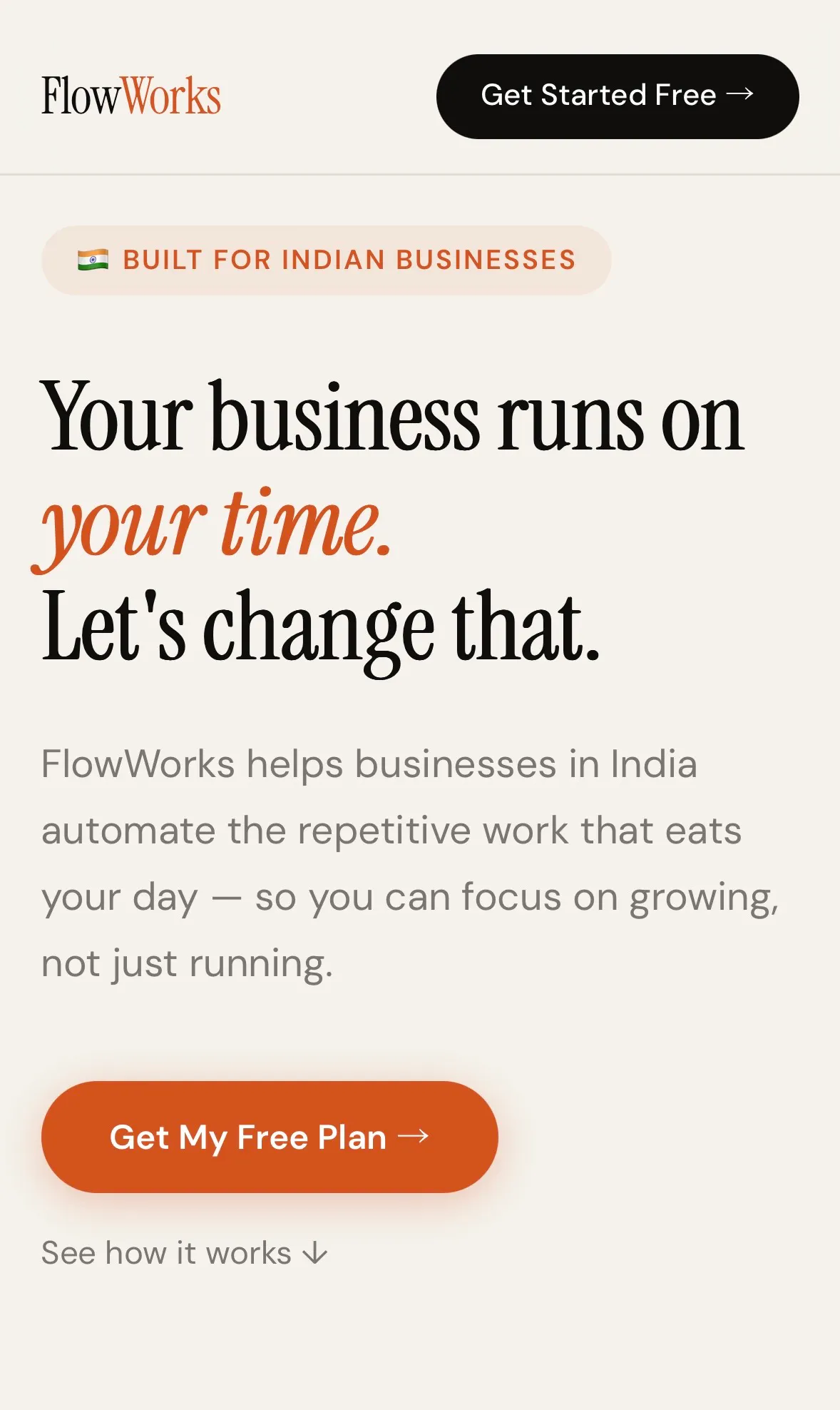 FlowWorks — Automate Your Business 제품 배너