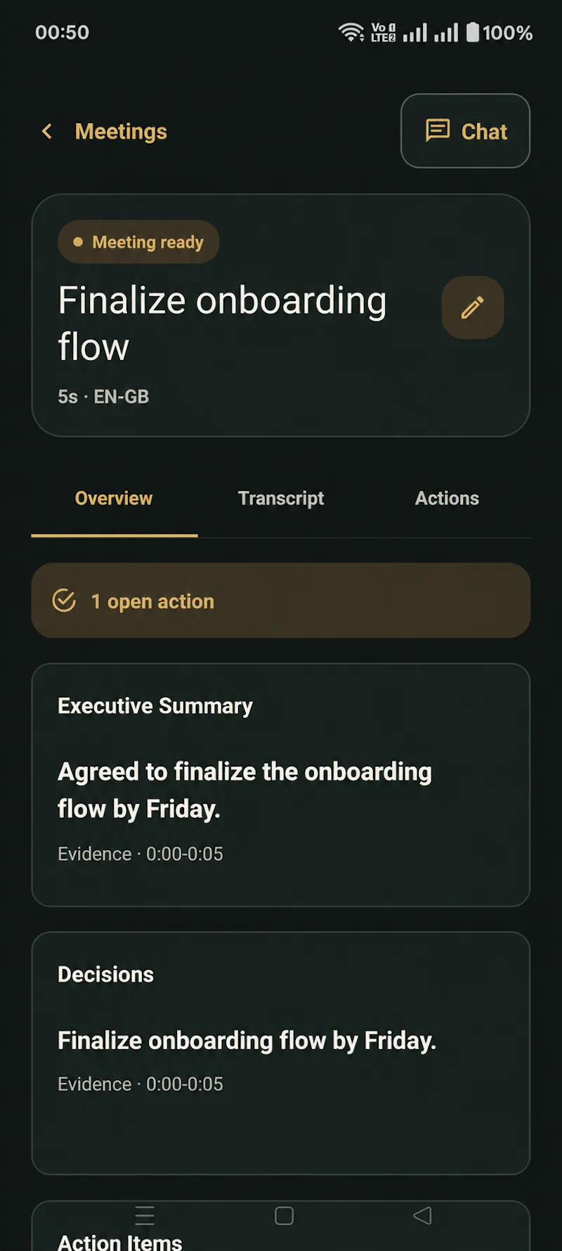 SourceNote: AI Meeting Notes screenshot 4