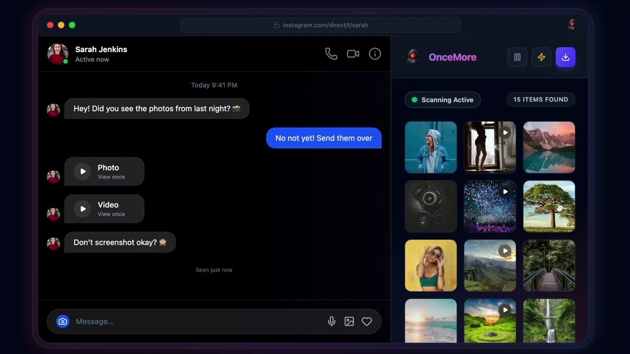 One Time View - Instagram DM gallery image