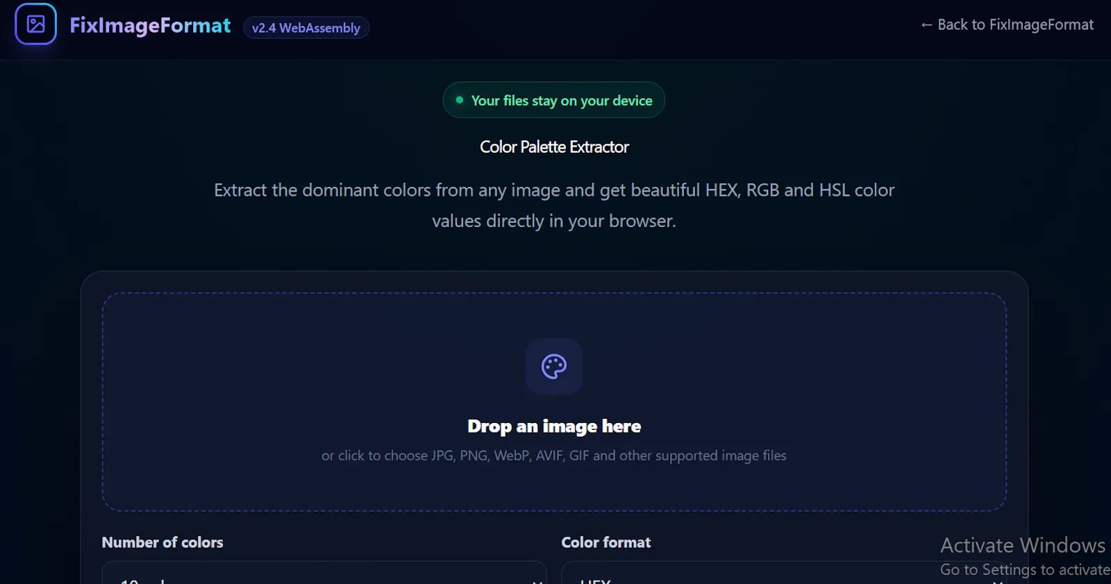 FixImageFormat screenshot 2