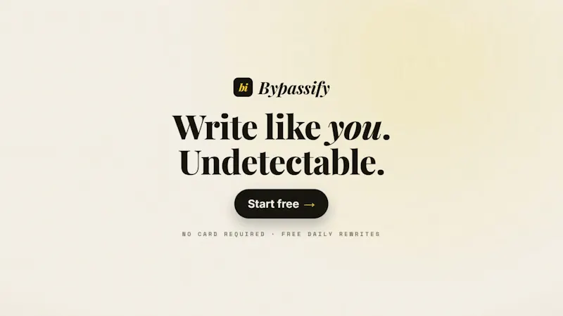 Bypassify screenshot 1 (video preview)