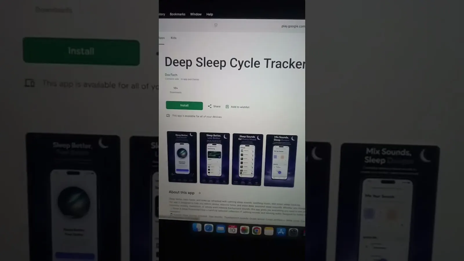 Deep Sleep Cycle Tracker screenshot 1 (video preview)