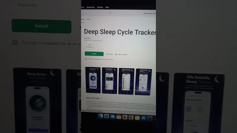 Deep Sleep Cycle Tracker screenshot 1 (video preview)
