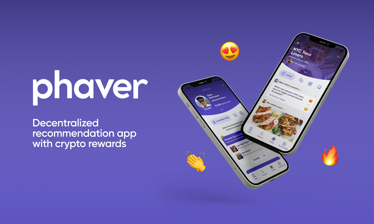 Phaver - Decentralized recommendation app with crypto rewards | Product Hunt